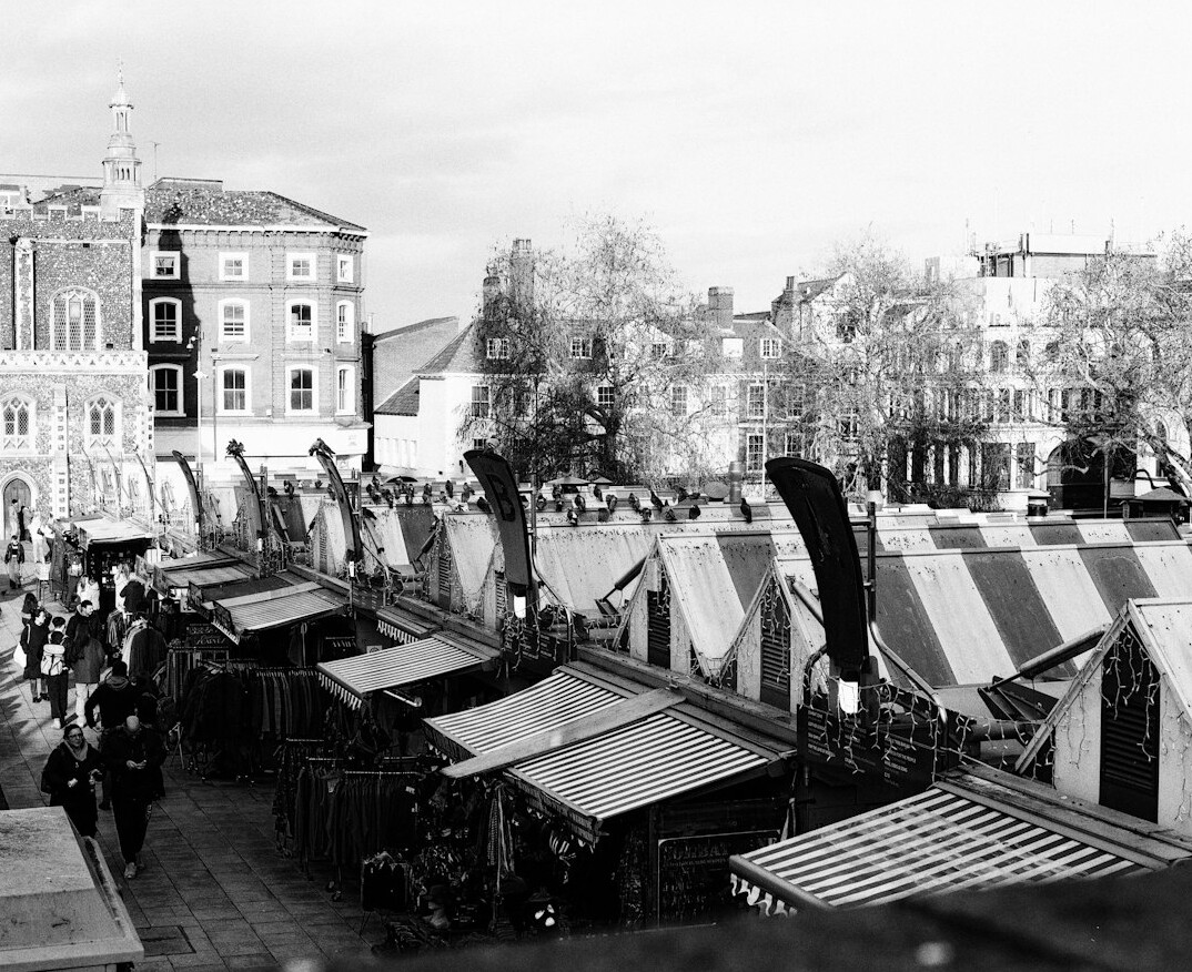 outdoor market stalls